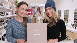 Olivia Wilde and Babs Burchfield Unbox Limited Edition Conscious Commerce for Birchbox Man [upl. by Idnew]