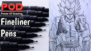 Drawing Pens Review amp Test  Uni Pin Fine Line Fineliner [upl. by Nawuq14]