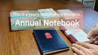 Annual Notebook  This is a yearly record of my thoughts 毎年の手帳を手製本 [upl. by Kelley594]