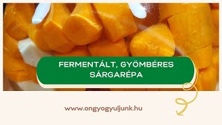 Fermentált gyömbéres sárgarépa almával [upl. by Merrile]