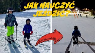 JAK NAUCZYĆ 3 latka JEŹDZIĆ NA NARTACH Porady TATY nie instruktora🎿⛷🏂 [upl. by Essinger]