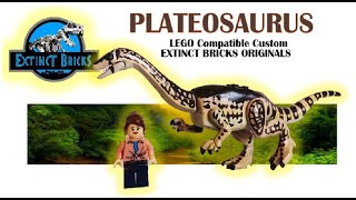 PLATEOSAURUS UNOFFICIAL LEGO DINOSAUR LEGO JURASSICWORLD PLATEOSAURUS TRIASIC 板龙 ПЛАТЕОЗАВР [upl. by Anotal]