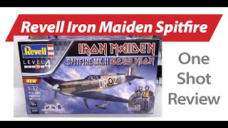 Review of Revell Germanys Iron Maiden Spitfire MkII Aircraft Kit — New Product Rundown quotOne Shotquot [upl. by Suiravad]