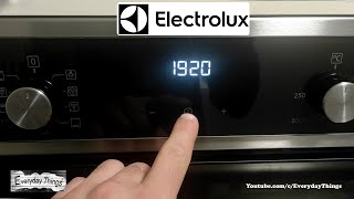 How to set or change time on Electrolux Oven [upl. by Nevaj]