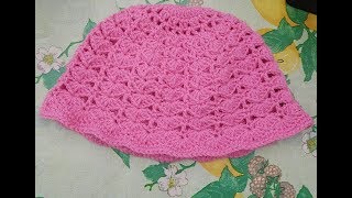 Tutorial passo passo cappellino a fantasia alluncinetto taglia 23 anni [upl. by Leamse]