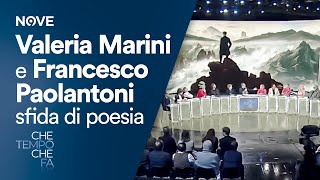 Valeria Marini e Francesco Paolantoni sfida di poesia  Che tempo che fa [upl. by Lattimer106]