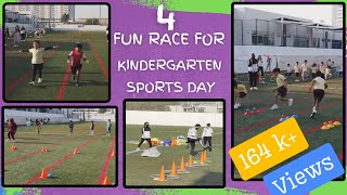 4 Fun race for kindergarten sports day  physicaleducation  physedgames [upl. by Ardehs]