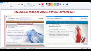 AUTOCAD 2020 I SOLUCION AL ERROR DE INSTALACION 1603 [upl. by Lynna]