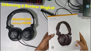 Unboxing dan Review Singkat Headphone Behringer HC200 Indonesia [upl. by Yuh]