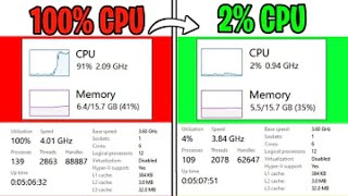 How to Fix 100 CPU Usage Windows 10 Fix High CPU Usage amp Boost FPS [upl. by Ysiad]