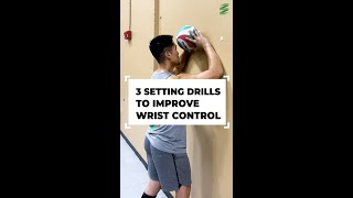 3 Setting Drills To Improve Wrist Control  Volleyball Training shorts [upl. by Jen]