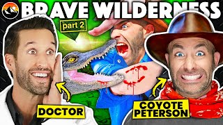 ER Doctor amp Coyote Peterson REACT to DEADLIEST Bites From Brave Wilderness [upl. by Lauraine959]