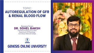 Autoregulation Of GFR amp Renal Blood Flow  Dr Sohel Baksh [upl. by Nilrac811]