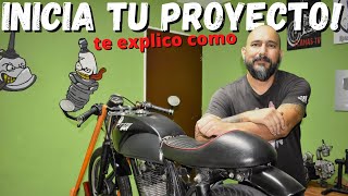 🛑Como quothacerquot una Moto CAFE RACER🛑Chopper Bobber Scrambler o cualquier proyecto de modificación [upl. by Alegre]