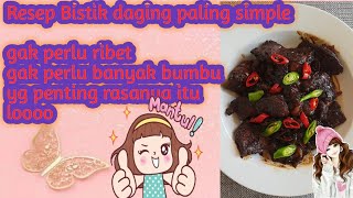 Resep daging bistik kering  berhasil atau gak ya [upl. by Ddal]