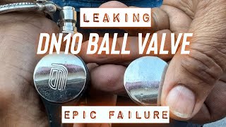 “LEAKING BALL VALVE” One of these is an amazon imposter DN10 BALL VALVE FAILURE powerwashingproga [upl. by Schoenfelder]