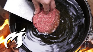 Wie du epische Burger im Wald frittierst ASMR 🔥🔥🔥 [upl. by Waylon768]