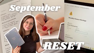 Monthly Reset  September Vlog Monat organisieren Budget Ziele richtig setzen planen  deutsch [upl. by Eirrab901]