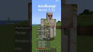 Now Available AimAssist WurstClient MinecraftHacks shorts [upl. by Gavin]