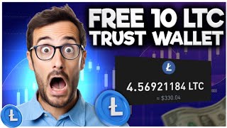 Claim Free 10 Litecoins On Trust Wallet  Best Way To Get Free Litecoin [upl. by Alecram327]