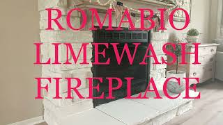 ROMABIO Limewash on our Stone Fireplace 🌿Cottage Fireplace DIY [upl. by Kiel]