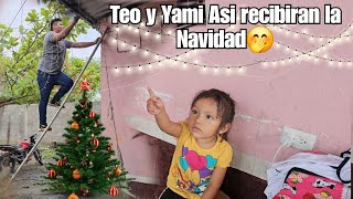 Yami No Espero Mas y Mando a Teo a Poner mas de 4 mil Luces al rededor De toda su Casita😱Veanlo [upl. by Aivat]