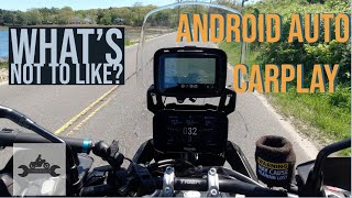 Motorcycle Carplay and Android Auto Review Parkvision [upl. by Devlen]