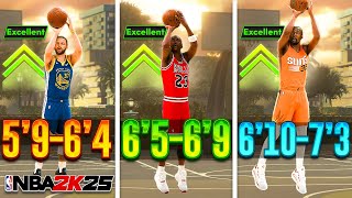 NBA 2K25 BEST JUMPSHOTS FOR ALL BUILDS HEIGHTS amp 3PT RATINGS in SEASON 2 BEST SHOOTING TIPS 2K25 [upl. by Atilegna146]