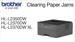 How to clear paper jams like a pro – HL2370DW or HLL2350DW [upl. by Nnahtur]