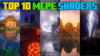 Top 10 Best Shaders For Minecraft PE  121   Render Dragon Shaders For Mcpe  Minecraft pe [upl. by Oiluj]