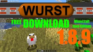 DOWNLOAD WURST Hacked Client  180  189  Minecraft Java Edition [upl. by Teleya700]