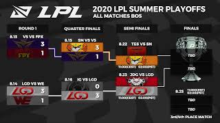 IG vs LGD  Playoff Round2  LPL Summer Split 2020 [upl. by Bosson]