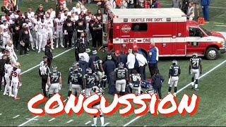 Trenton Cannon Leaves 49ersSeahawks Game in Ambulance [upl. by Cence299]