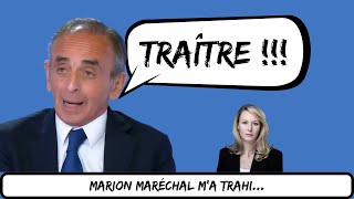 Zemmour en colère contre Marion Maréchal [upl. by Stiles45]