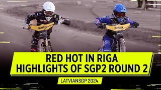 HIGHLIGHTS Raucous in Riga as SGP2 Intensifies 🔥 LatvianSGP 2024  FIM Speedway Grand Prix [upl. by Ziguard]