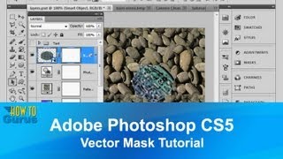 Adobe Photoshop CS5 Vector Mask Tutorial  How to use Photoshop Vector Masks [upl. by Dyer]