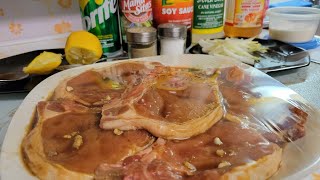 Pan Fried Pork Chop Recipe  Marinated Pork Chop [upl. by Cosimo]