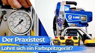 Praxistest  Graco Airlessgeräte im Vergleich GX 21  390 PC [upl. by Pazia400]