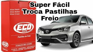 Como Trocar Pastilha Freio Dianteiro Toyota Etios 13  15 [upl. by Helbonnah]