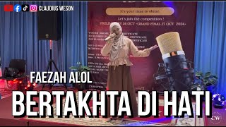 Faezah Alol  Bertakhta Di Hati  Singer Idol 2024 Preliminary [upl. by Anisirhc]