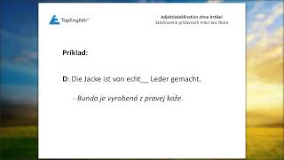 Adjektivdeklination ohne Artikel  Skloňovanie prídavných mien bez člena [upl. by Peoples]