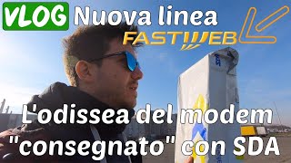 Attivazione nuova linea fastweb  lodissea del modem quotconsegnatoquot con SDA video sfogo [upl. by Shear48]