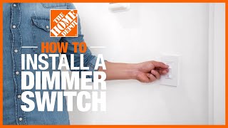 How to Install a Dimmer Switch 💡  The Home Depot [upl. by Ted]