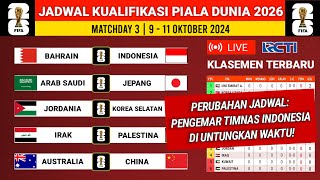 BERUBAH Ayo Dukung Timnas Jadwal Indonesia vs Bahrain 2024 Kualifikasi Piala Dunia 2026 Live RCTI [upl. by Mallissa384]