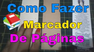 Como Fazer Marcador de Página em Papelão [upl. by Eenad692]