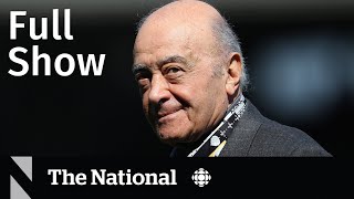 CBC News The National  Mohamed AlFayed rape allegations [upl. by Shanon506]