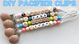 DIY Pacifier Clips  How to Make Pacifier Clips [upl. by Zap]