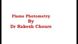 PRINCIPLE OF FLAME PHOTOMETERY IN HINDI [upl. by Ahselat]