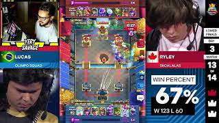 RYLEY VS LUCAS EN FINALES MUNDIALES DE CLASH ROYALE [upl. by Norha]