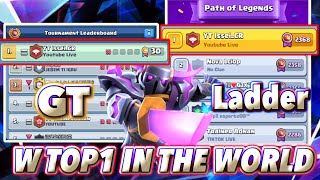 GTampLadder W TOP1 IN THE WORLD with PEKKA😉Clash Royale [upl. by Niarb40]